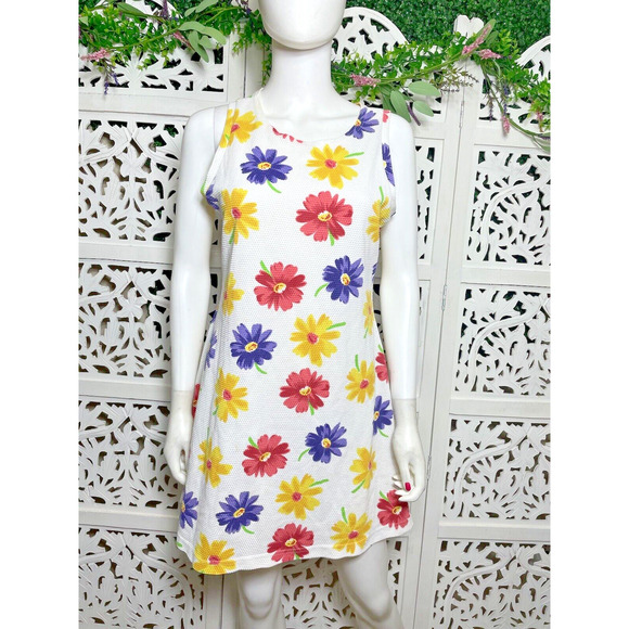 Vintage 90s Y2K Younique Clothing Women’s Floral Sleeveless Tank Summer Dress - Picture 1 of 6